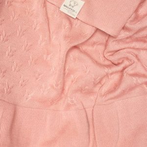 Copertina rosa puro bamboo e cotone bio