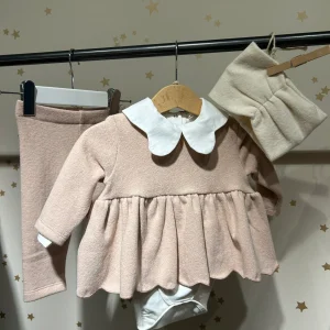 Blusa baby rosa confetto, in caldo cotone