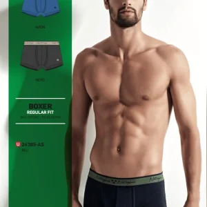 Confezione da 3 Boxer uomo Nottingham cotone bielastico rasato tinta unita 24385