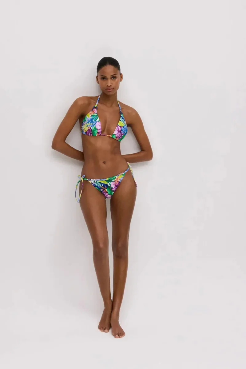 Costume da bagno donna bikini triangolo push up senza ferretto e slip Ysabel Mora 83011