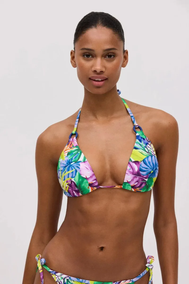 Costume da bagno donna bikini triangolo push up senza ferretto e slip Ysabel Mora 83011 - immagine 7