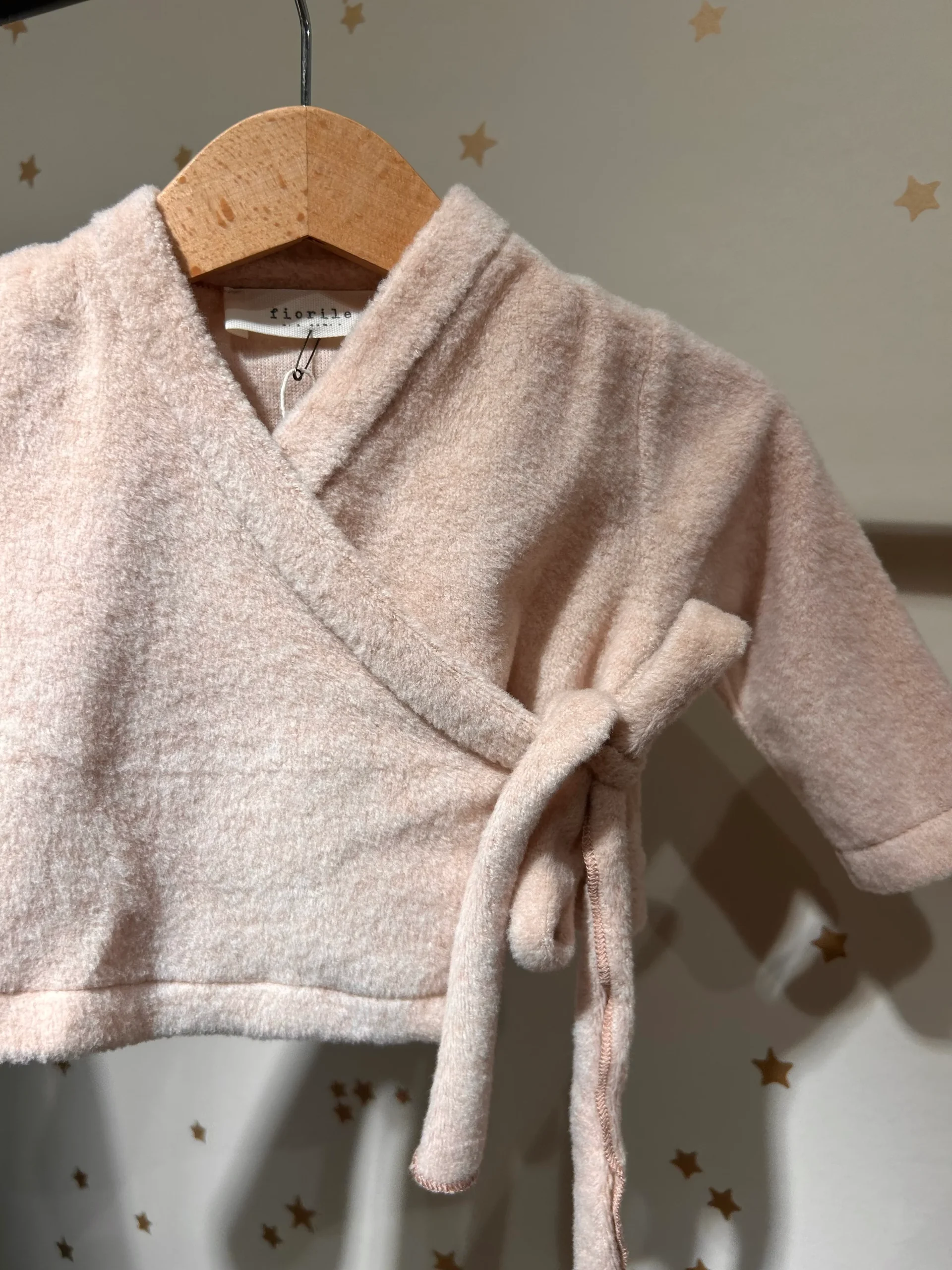 Cardigan kimono effetto orsetto cameo rose - immagine 5