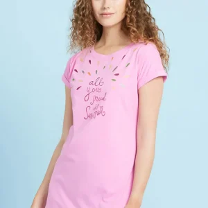 Maximaglia donna cotone mezza manica Noidinotte LA2775