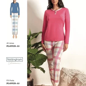 Pigiama donna Nottingham cotone PG49920