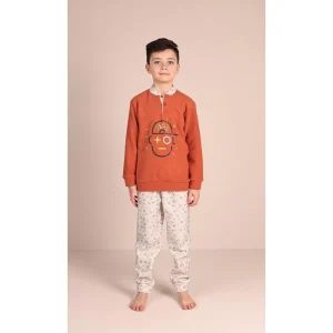 Pigiama invernale bambino flanellato Punto Milano Gary 3091