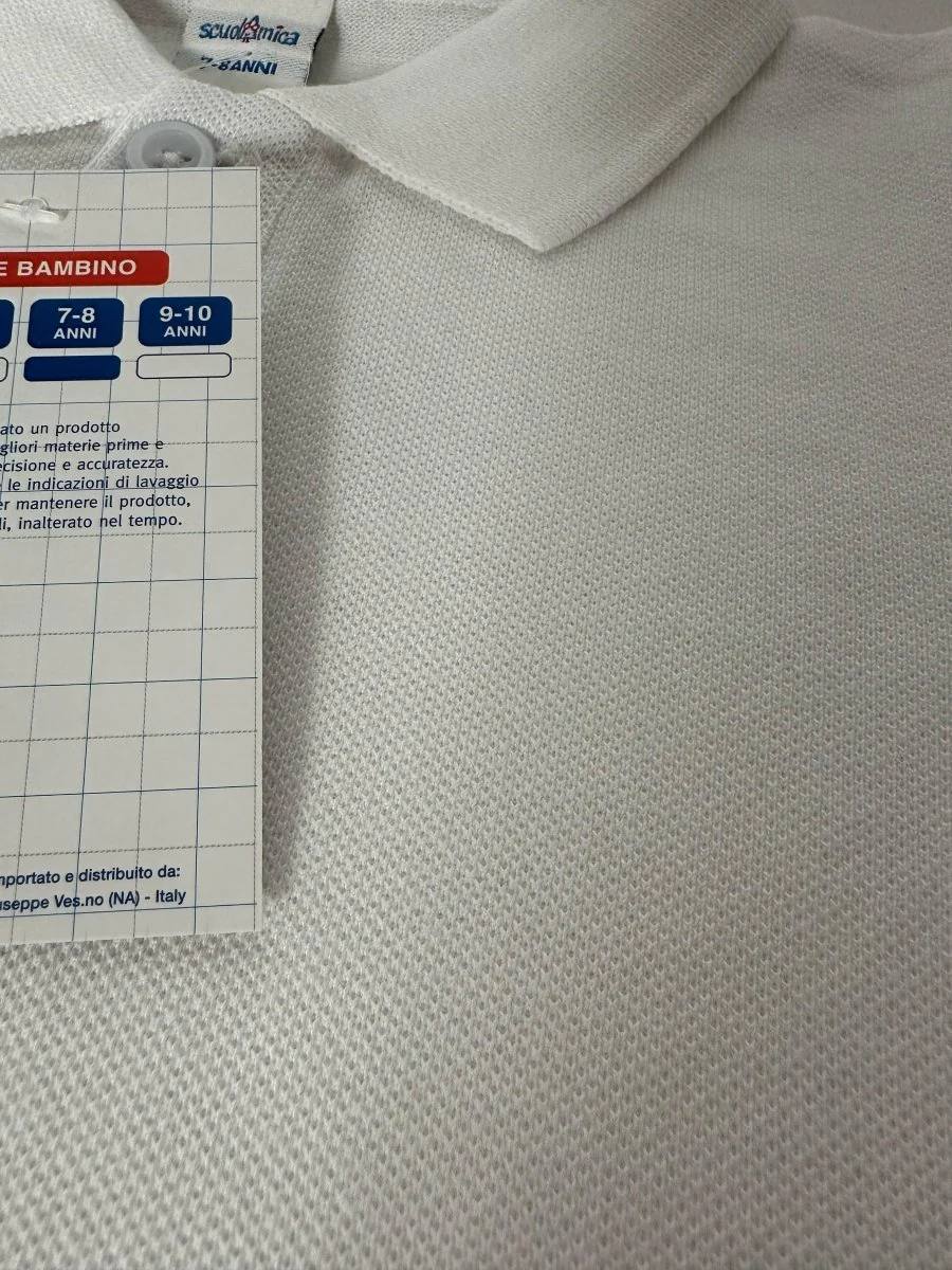 Polo manica corta bambini ScuolAmica cotone fresco piquet 003/004 - immagine 3