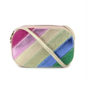 Borsetta a righe arcobaleno
