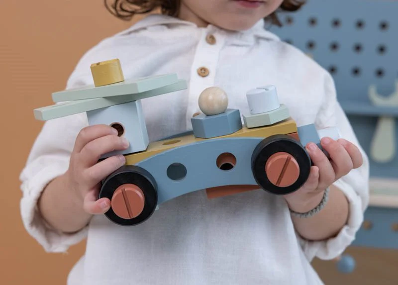 Banchetto da lavoro per bambini con cintura porta attrezzi - immagine 5