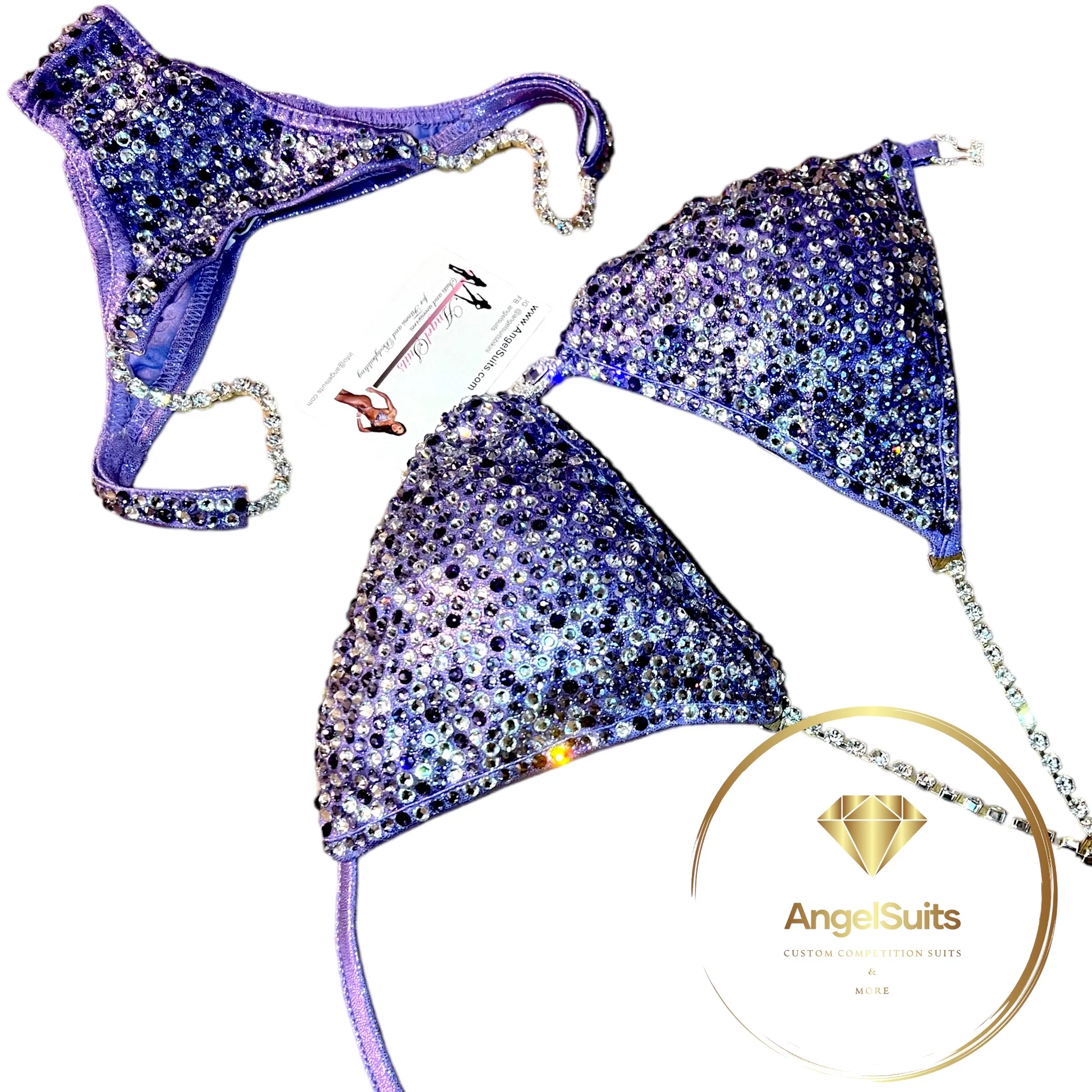 Wisteria , triangolo I-XS , slip pro V front V back XS , push up inclusa - immagine 2
