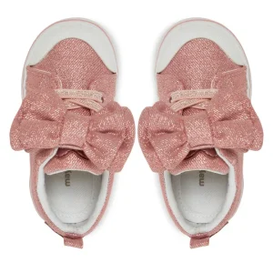 Scarpe in tessuto lurex con fiocco